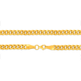 22K Gold Lite Curb Chain - 16"